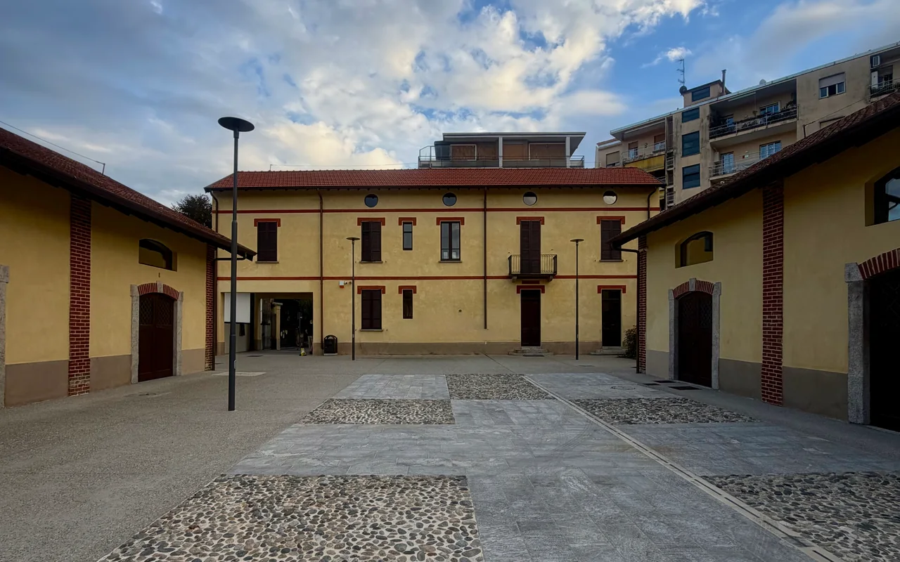 Il cortile del Museo Fanny Usellini ad Arona
